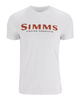 Simms Logo T-Shirt Pure White - koszulka wędkarska