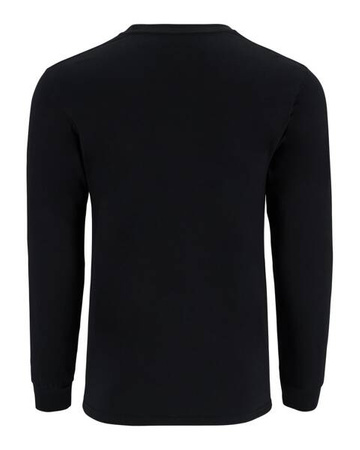 Simms Logo Shirt LS Jet Black M