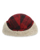 Simms Coldweather Cap Red Buffalo Plaid - zimowa czapka z nausznikami