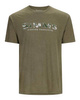 Simms Logo T-shirt RC Dark Clover/Military Heather XL