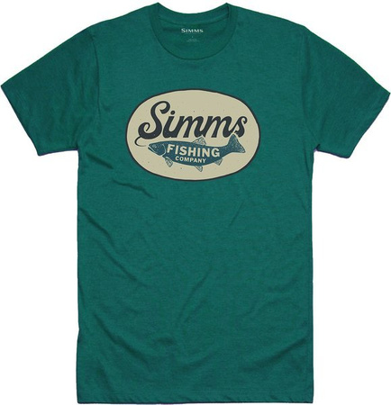 Simms Trout Wander T-Shirt Dark Teal Heather - koszulka wędkarska