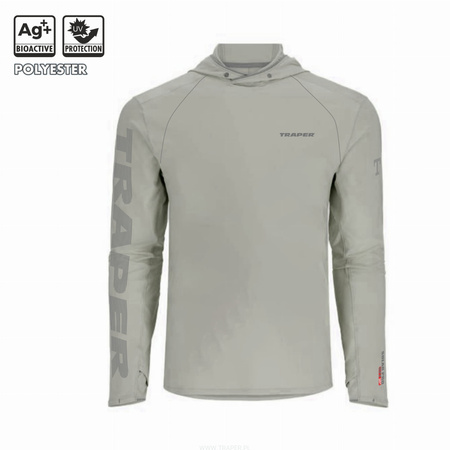 Traper Solar Pro Hood Light Olive Sweat Shirt