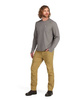 Simms Henry's Fork Crew Steel Heather - koszulka z bawełny organicznej