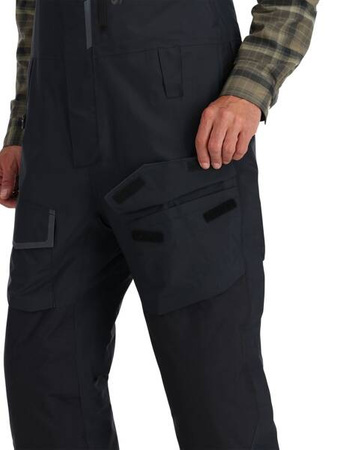 Simms Challenger Insulated Bib Black - ocieplane spodnie wędkarskie z membraną