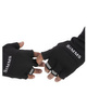 Simms Freestone Half Finger Black - rękawice wędkarskie polarowe z odkrytymi palcami