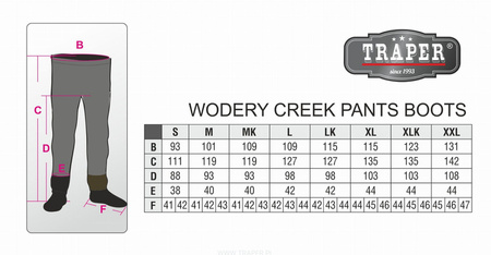 Wodery Traper Creek Pants Boots L /42