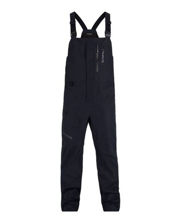 Simms Challenger Bib Black - spodnie wędkarskie z membraną
