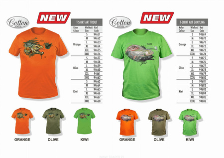 Traper T-SHIRT Trout Kiwi XXL