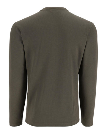 Simms Highline Henley Smokey Olive - ciepła koszulka z długim rękawem