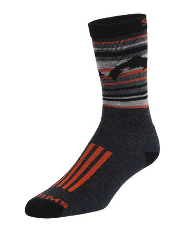 Simms Daily Sock Carbon - skarpetki wędkarskie