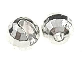 Tungsten Reflex Beads Pearl Silver  (10) 