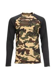 Simms Lightweight Baselayer Top CX Woodland Camo - bielizna termoaktywna - koszulka z długim rękawem