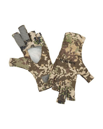 Simms SolarFlex SunGlove River Camo - letnie rękawiczki z filtrem UV