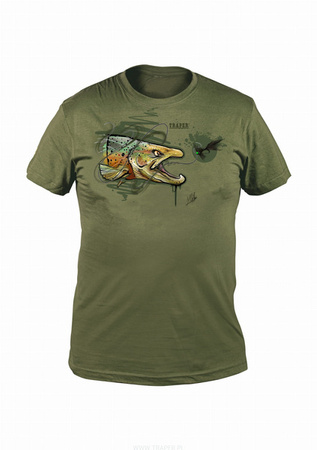 Traper T-SHIRT Trout Olive XXXL