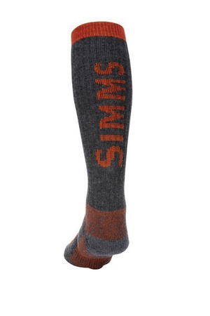 Simms Merino Thermal OTC Sock Carbon - skarpety wędkarskie z wełny merino