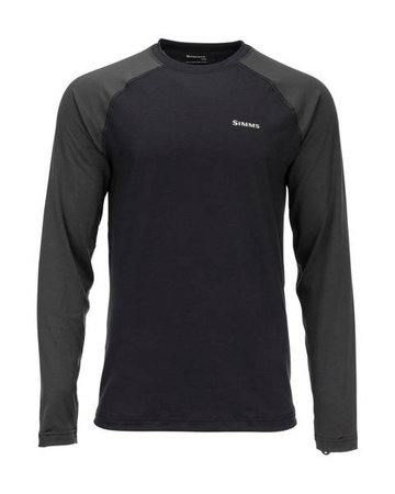 Simms Lightweight Baselayer Top Black - bielizna termoaktywna - koszulka z długim rękawem