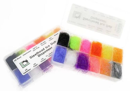 Hareline Steelhead Ice Dub Dispenser - zestaw dubbingów