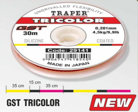 Traper line Tricolor 30m 0,185mm