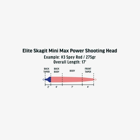 RIO Elite Skagit Mini Max Power Shooting Head #3/4 - 300 gr