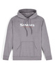 Simms Logo Hoody Grey Heather