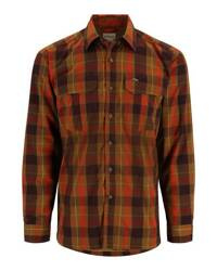 Simms Coldweather Shirt Bronzeback Logan Plaid