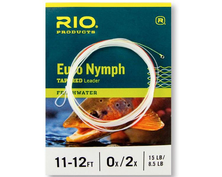 RIO Euro Nymph Tapered Leader - przypon do krótkiej nimfy