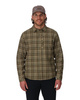 Simms Coldweather Shacket Schooner Plaid Loden