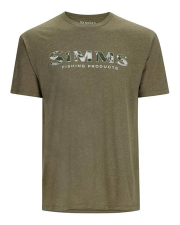 Simms Logo T-shirt RC Dark Clover/Military Heather XL