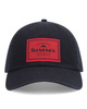 Simms Single Haul Cap Black Red