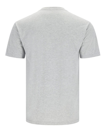 Simms Logo T-Shirt Grey Heather Crimson - koszulka wędkarska