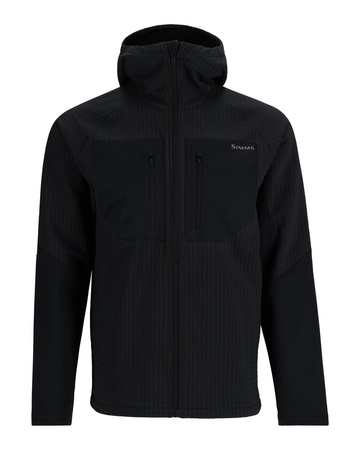 Simms Confluence Hoody Black - bluza polarowa z kapturem