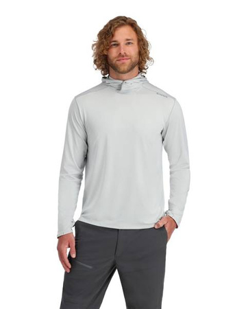 Simms SolarFlex Hoody Sterling - koszulka wędkarska z kapturem i filtrem UV
