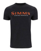 Simms Logo T-Shirt Dark Gunmetal Heather 