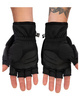 Simms Freestone F/O Mitt Black - rękawiczki wędkarskie z odkrywanymi palcami