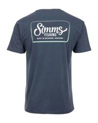 Simms Two Tone Pocket Tee Navy Heather L