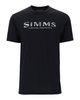 Simms Shroud Fill Logo T-Shirt Black - koszulka wędkarska