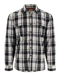 Simms Coldweather Shirt Gunmetal Logan Plaid