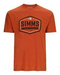 Simms Fly Patch T-Shirt Adobe Heather - koszulka wędkarska