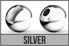 Traper Tungsten Beads Slotted Silver (10szt.)