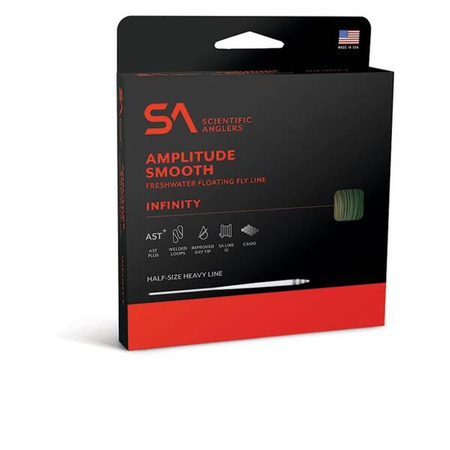 SA Amplitude Smooth Infinity Orange - pływająca linka muchowa