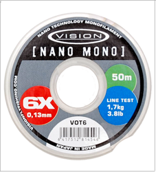 Vision NANO MONO 50m tippet 8X