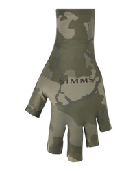 Simms SolarFlex SunGlove Regiment Camo Olive Drab XXL