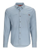 Simms BugStopper Shirt Plaid Steel Blue L
