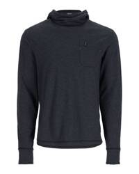 Simms Henry's Fork Hoody Black Heather - bluza wędkarska z kapturem z bawełny organicznej
