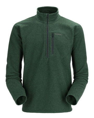 Simms Rivershed Quarter Zip Forest - bluza polarowa