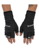Simms Freestone Half Finger Black - rękawice wędkarskie polarowe z odkrytymi palcami