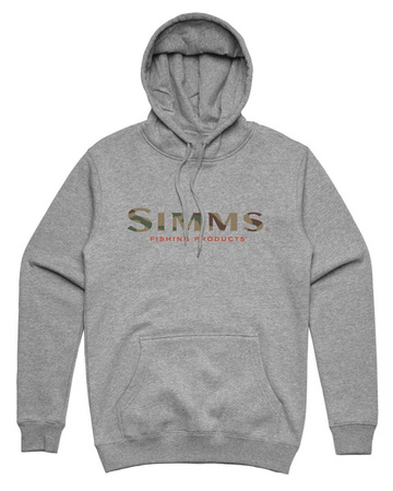 Simms Logo Hoody Grey Heather 3XL