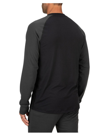 Simms Lightweight Baselayer Top Black - bielizna termoaktywna - koszulka z długim rękawem