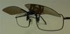 Snowbee CLIP-ON, FLIP-UP SUNGLASSES - LARGE, AMBER LENS