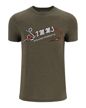 Simms Hook & Loop T-Shirt Military Heather - koszulka wędkarska